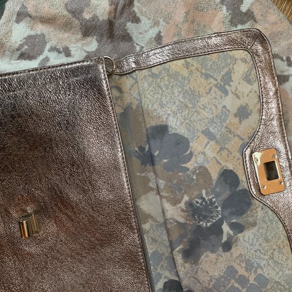 Elliot Lucca Rose Gold Metallic Clutch - Picture 3 of 5